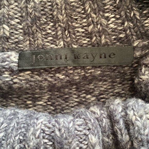 Jenni Kayne Wool Cashmere Marled Cowl Turtleneck Longline Sweater size XS - Picture 7 of 7